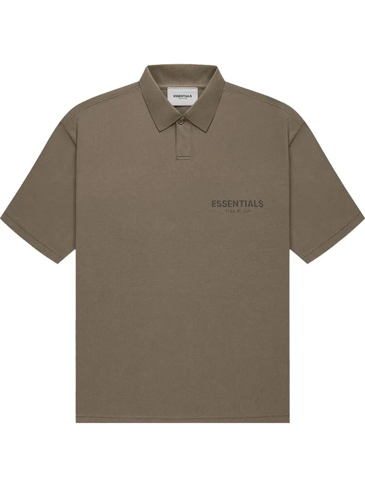Футболка Fear of God Essentials Short-Sleeve Polo 'Harvest' — изображение 1 из 1, коричневый