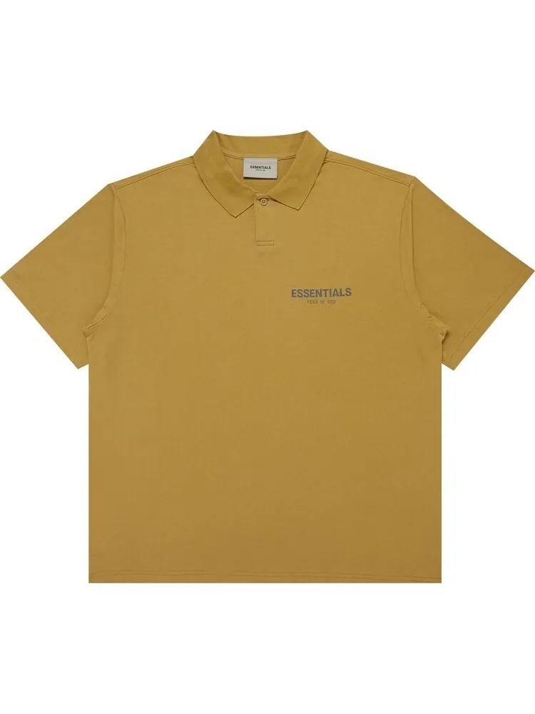 Футболка Fear of God Essentials Short-Sleeve Polo 'Amber' — изображение 1 из 3, желтый
