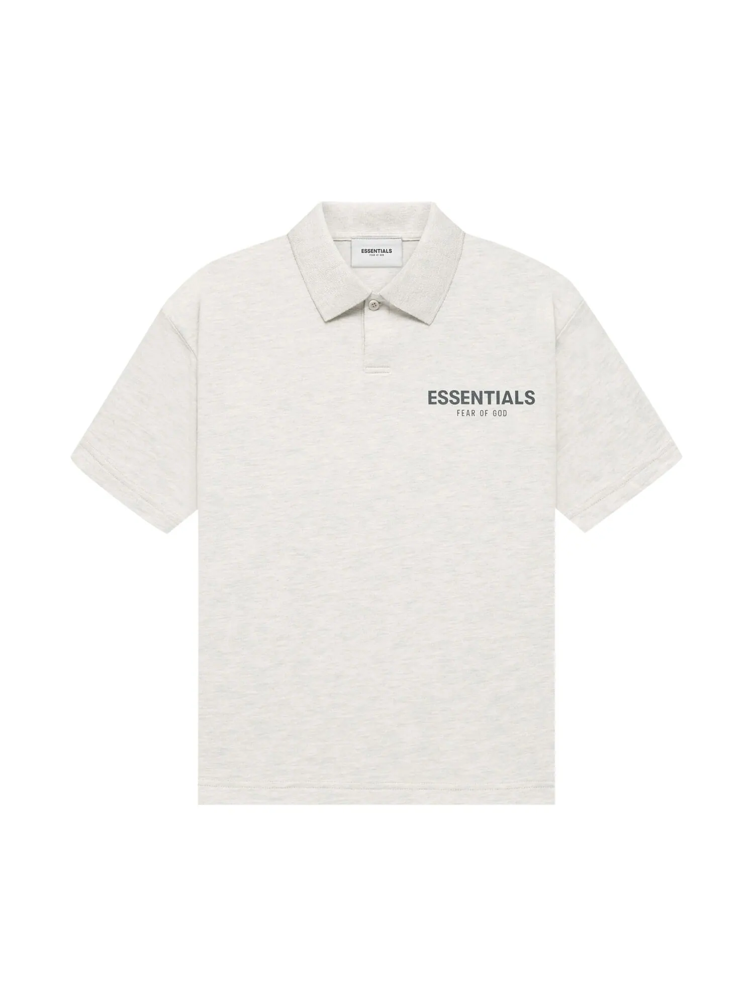 Детская футболка-поло с короткими рукавами Fear of God Essentials — изображение 1 из 1, овсяный