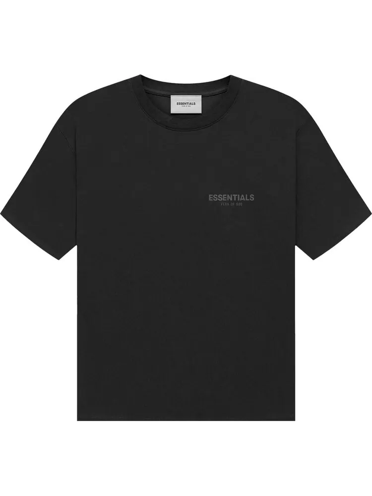 Футболка Fear of God Essentials Short-Sleeve Tee 'Stretch Limo' — изображение 1 из 1, черный