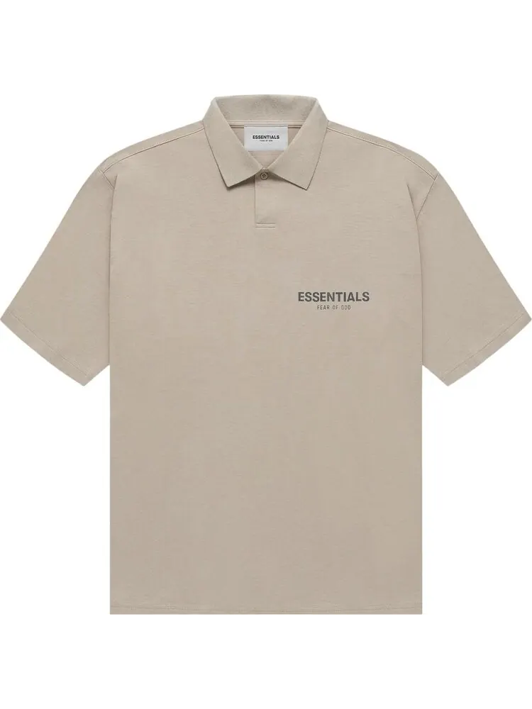 Футболка Fear of God Essentials Short-Sleeve Polo 'String' — изображение 1 из 1, загар