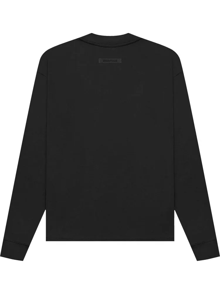Лонгслив Fear of God Essentials Long-Sleeve Tee 'Stretch Limo' — изображение 2 из 2, черный