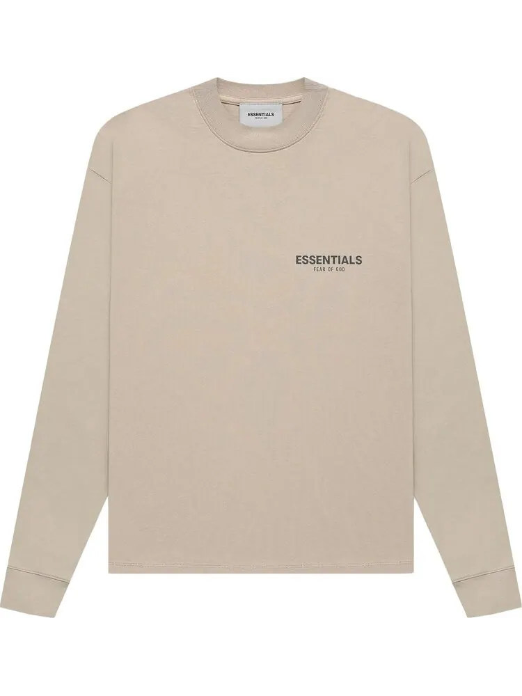 Лонгслив Fear of God Essentials Long-Sleeve Tee 'String' — изображение 1 из 1, загар