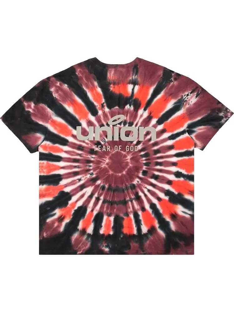 Футболка Fear of God Essentials x Union Vintage T-Shirt 'Multicolor Tie-Dye'