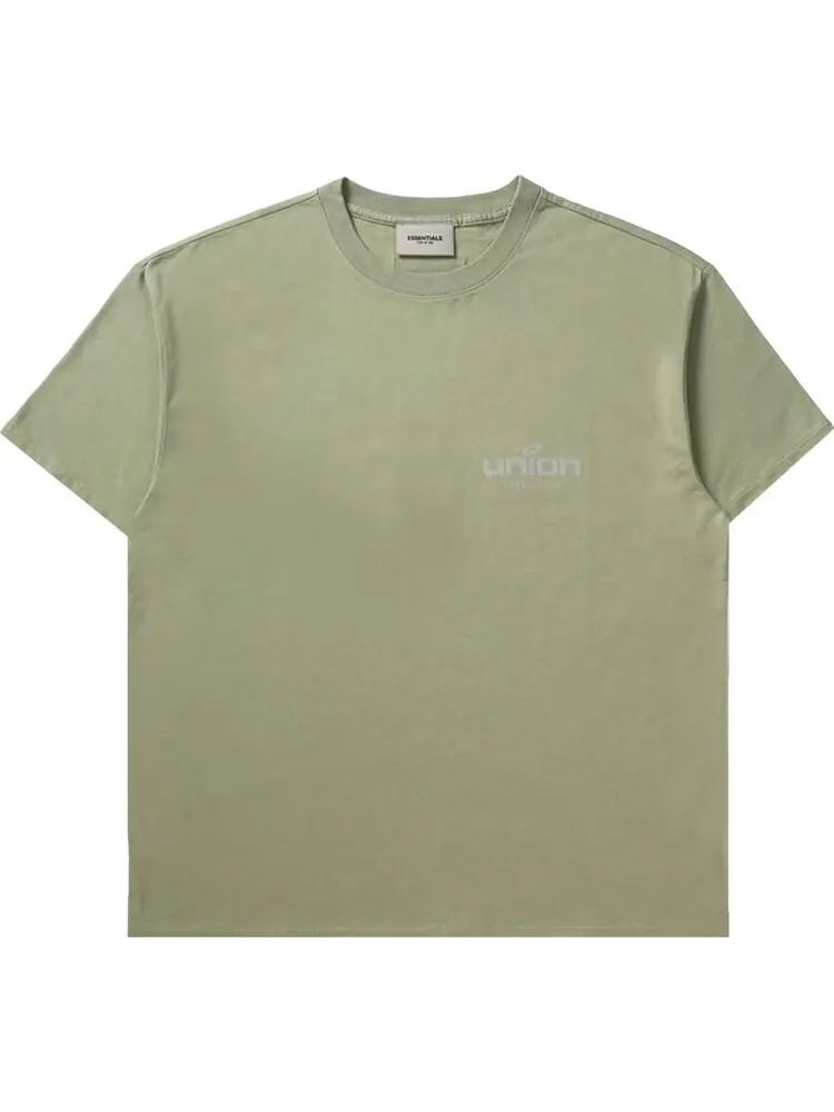 Футболка Fear of God Essentials x Union Vintage Tee 'Vintage Army' — изображение 1 из 2, зеленый