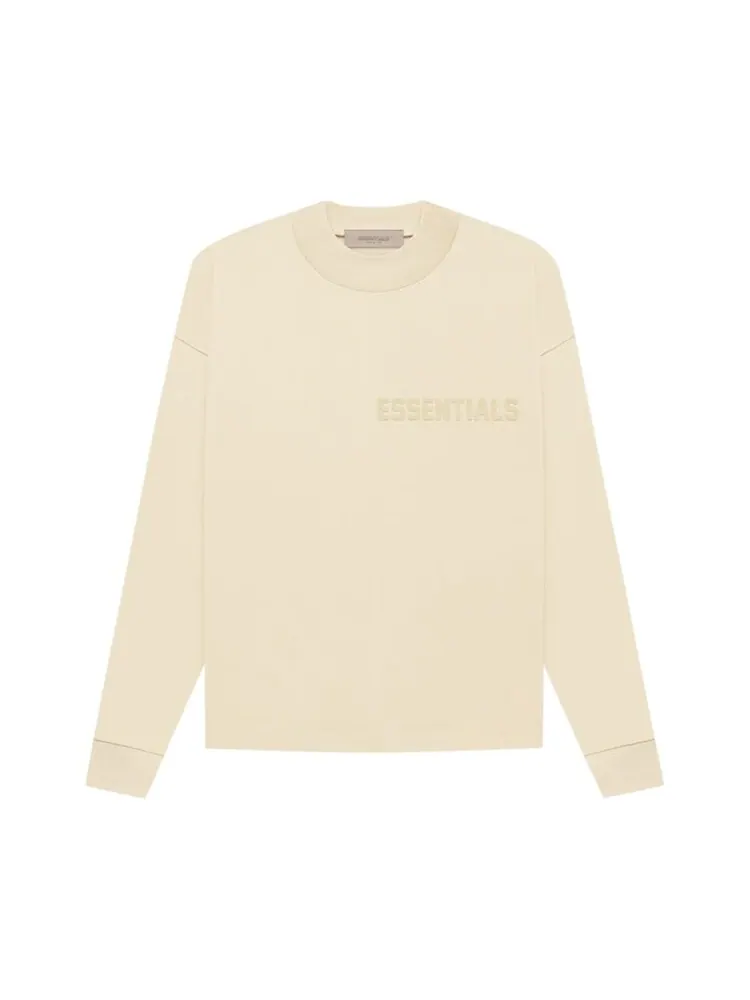 Лонгслив Fear of God Essentials Long-Sleeve Tee 'Eggshell' — изображение 1 из 2, белый