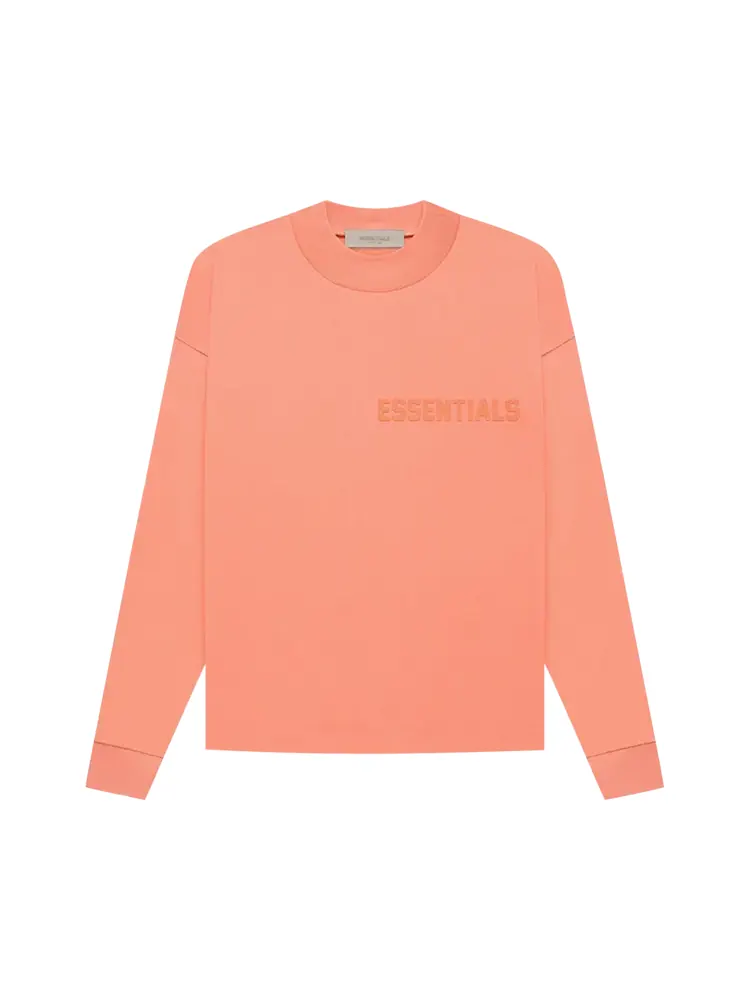 Футболка Fear Of God Essentials Fear of God Essentials Long-Sleeve 'Coral' — изображение 1 из 1, оранжевый