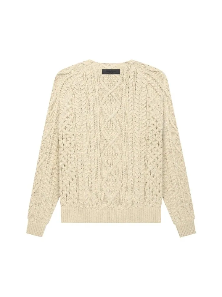 Джемпер Fear of God Essentials Cable Knit 'Eggshell' — изображение 2 из 2, белый