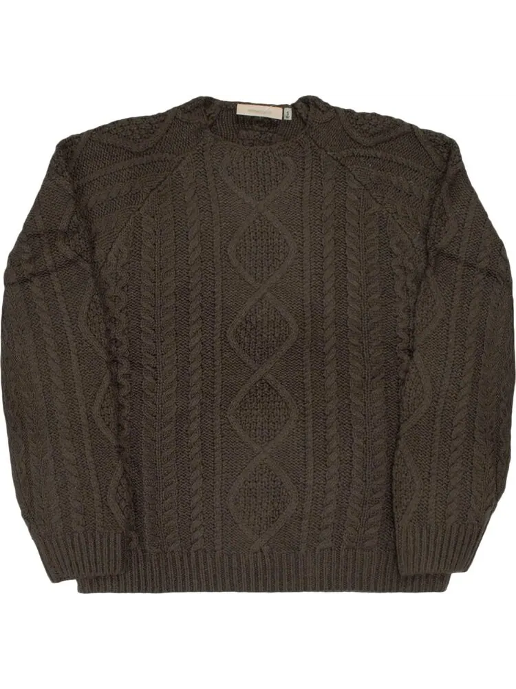 Джемпер Fear of God Essentials Cable Knit 'Off Black' — изображение 1 из 1, черный
