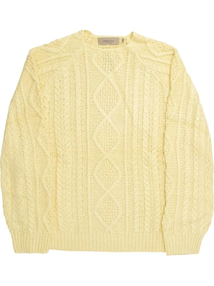 Джемпер Fear of God Essentials Cable Knit 'Canary' — изображение 1 из 1, желтый