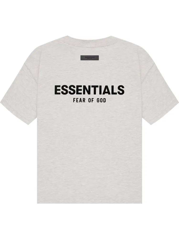 Футболка Fear of God Essentials Tee 'Light Oatmeal' — изображение 2 из 2, серый