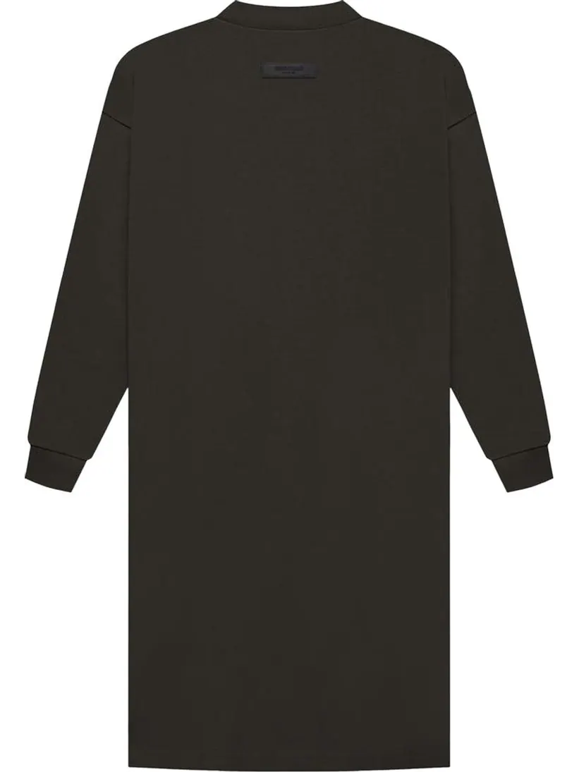 Платье Fear of God Essentials Long-Sleeve Tee Dress 'Off Black' — изображение 2 из 2, черный