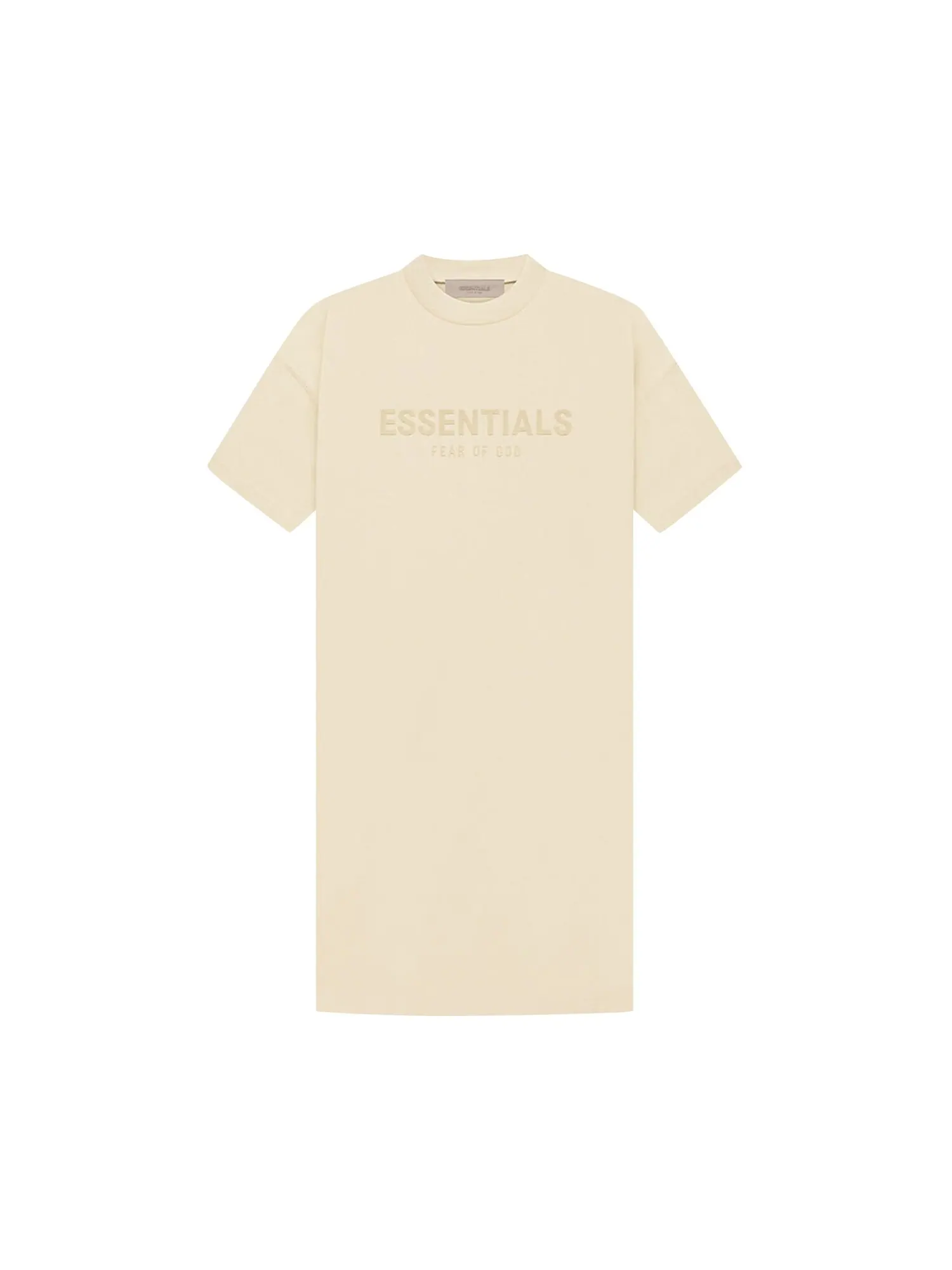 Платье-футболка Fear of God Essentials, цвет Яичная скорлупа — изображение 1 из 2