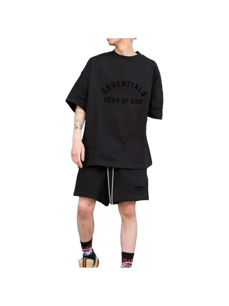 Футболка Fear of God Essentials Heavy Short-Sleeve Tee — изображение 3 из 5, черный