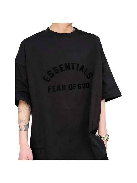 Футболка Fear of God Essentials Heavy Short-Sleeve Tee — изображение 4 из 5, черный