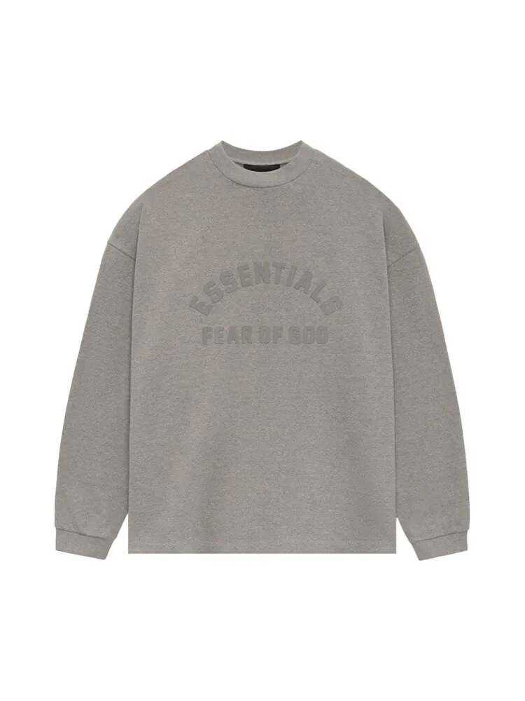 Футболка Fear Of God Essentials Fear of God Essentials Heavy Long-Sleeve Tee — изображение 1 из 2, серый