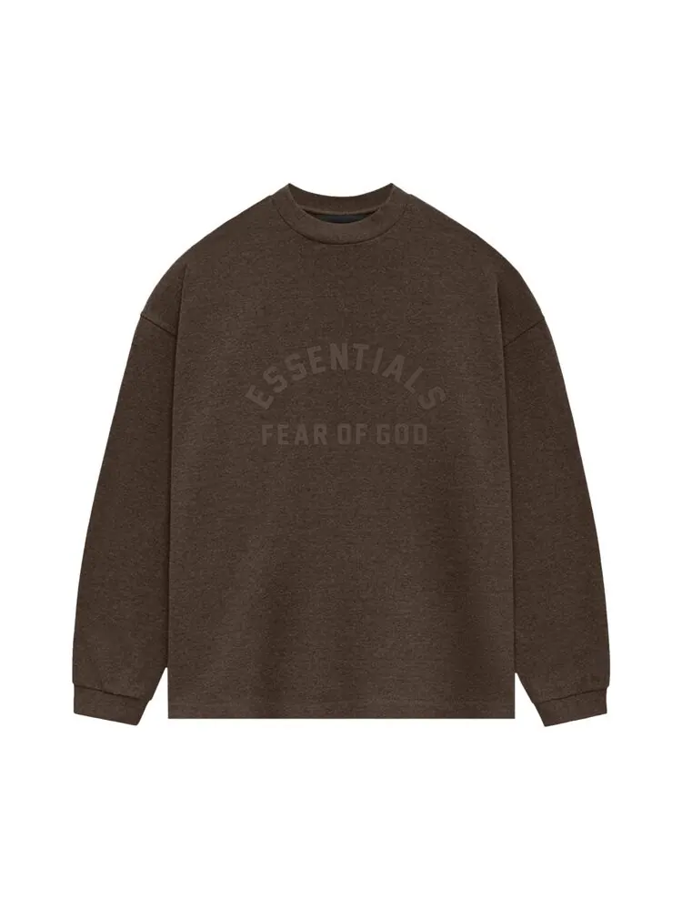 Футболка Fear Of God Essentials Fear of God Essentials Heavy Long-Sleeve Tee — изображение 1 из 2, коричневый