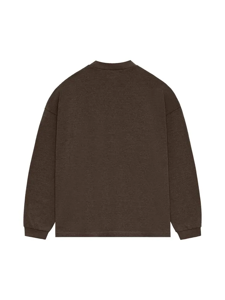 Футболка Fear Of God Essentials Fear of God Essentials Long-Sleeve Tee — изображение 2 из 2, коричневый