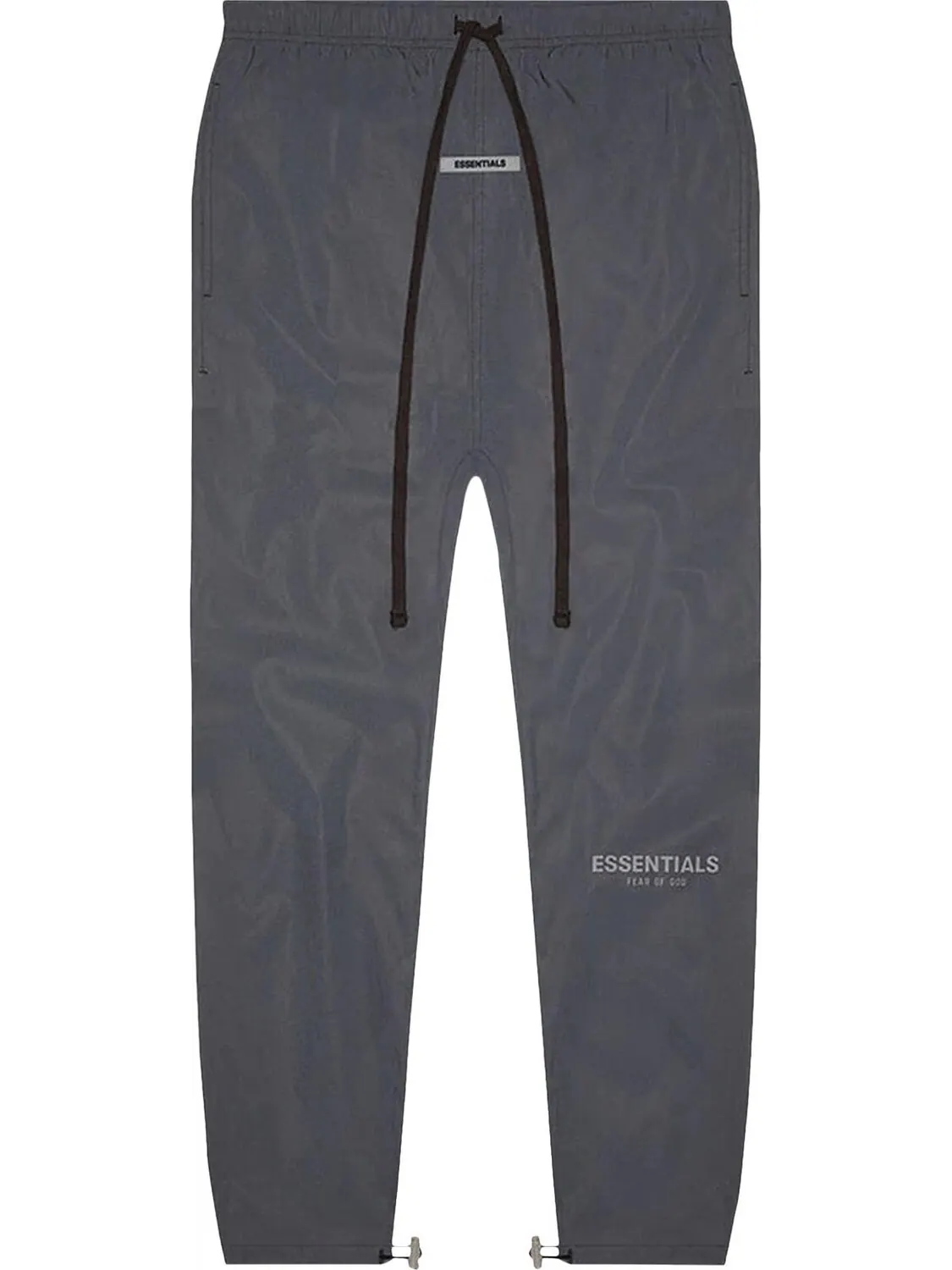 Брюки Fear of God Essentials Track Pants 'Black Reflective' — изображение 1 из 1, черный