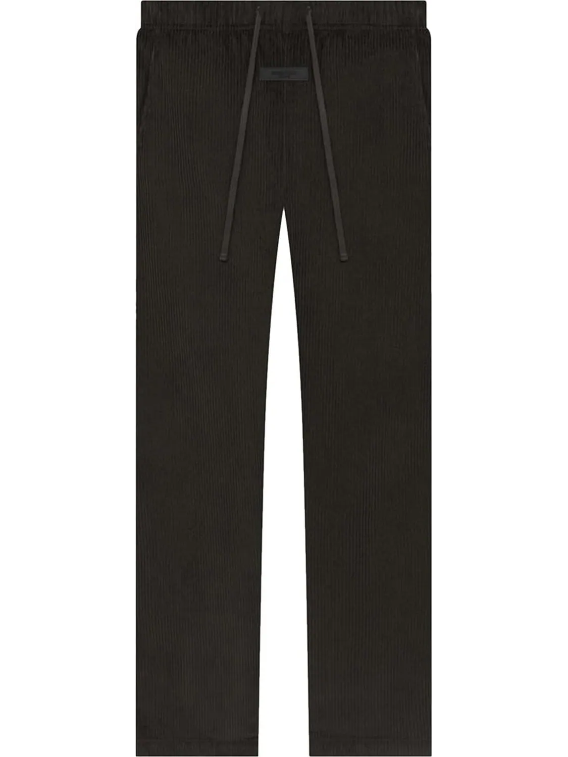 Брюки Fear of God Essentials Relaxed Corduroy Pants 'Off Black' — изображение 1 из 1, черный