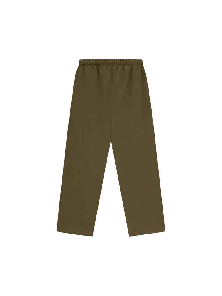 Спортивные брюки Fear of God Essentials Fleece Relaxed Sweatpant Olive — изображение 2 из 2, зеленый