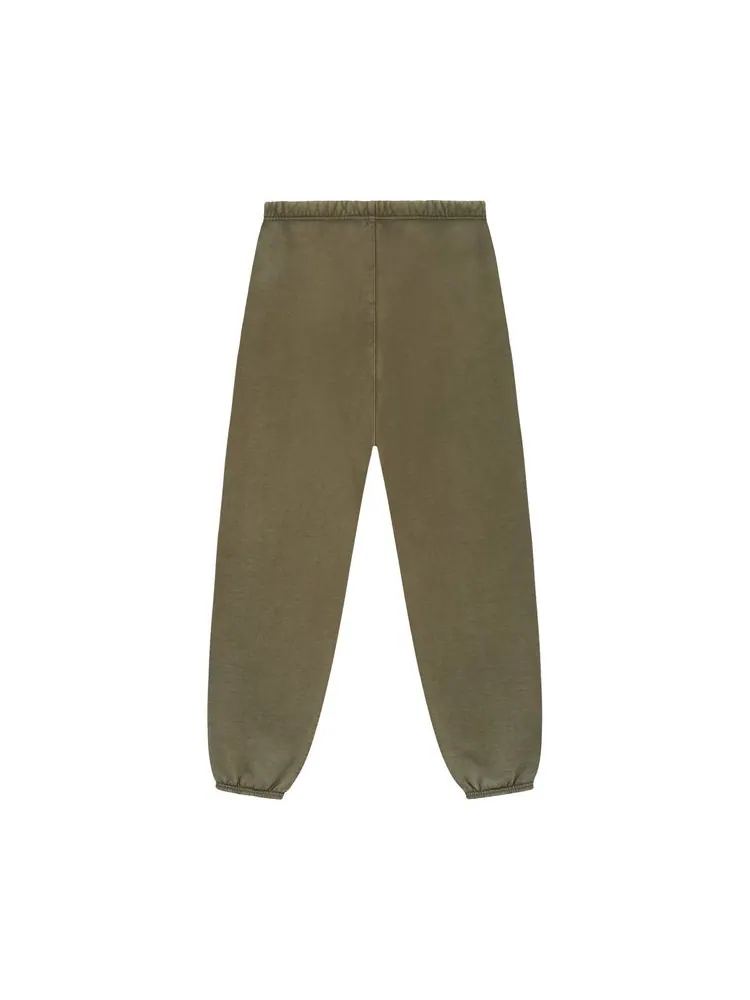 Спортивные брюки Fear of God Essentials Heavy Fleece Sweatpant 'Military' — изображение 2 из 2, оливковый