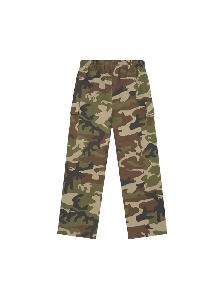 Брюки Fear of God Essentials Military Nylon Field Pant Woodland Camo — изображение 2 из 2, разноцветный