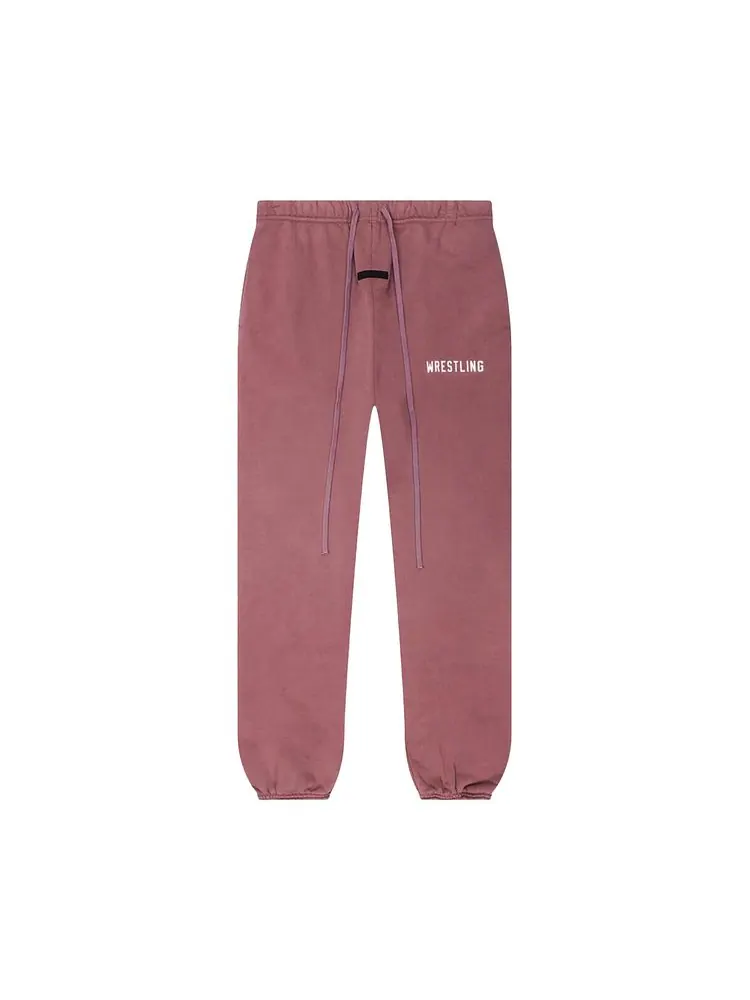 Спортивные брюки Fear of God Essentials Heavy Fleece Classic Sweatpant Crimson — изображение 1 из 2, красный