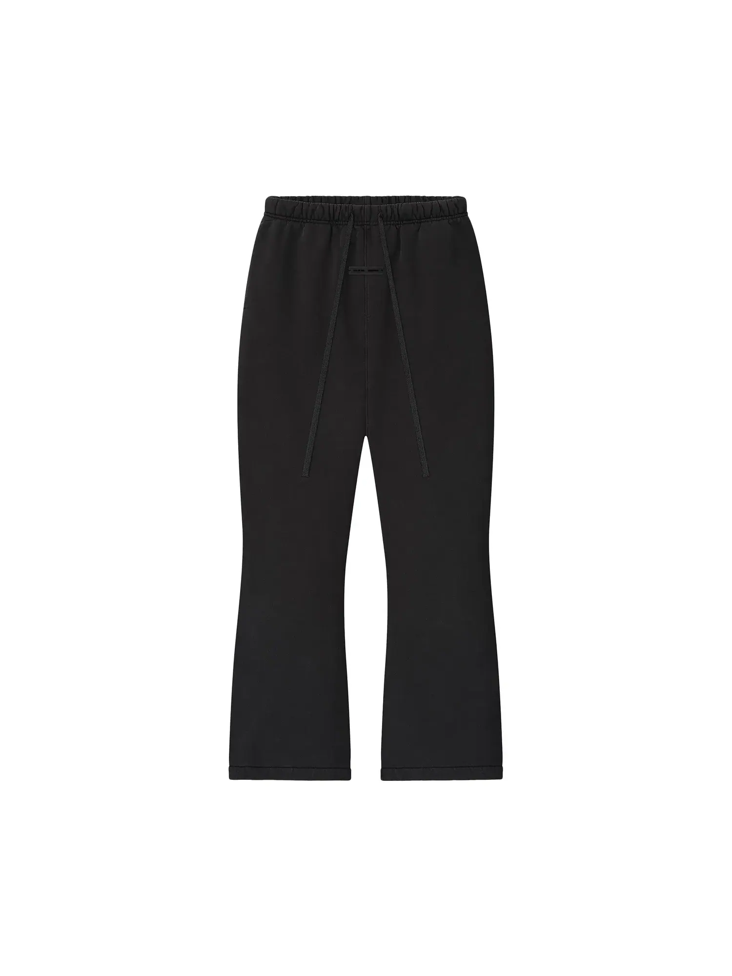 Спортивные брюки-клеш из плотного флиса Fear of God Essentials — изображение 1 из 2, винтажный черный