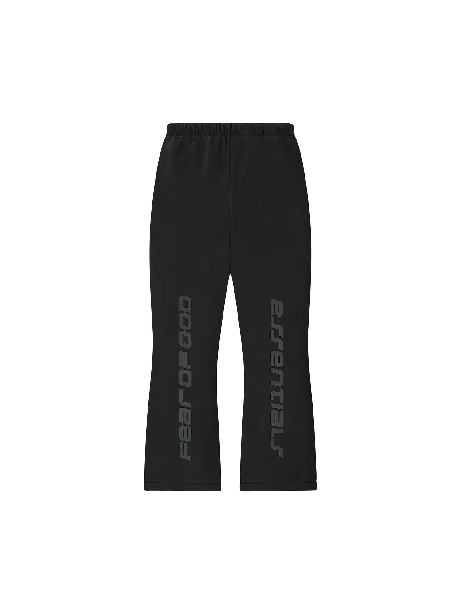 Спортивные брюки-клеш из плотного флиса Fear of God Essentials — изображение 2 из 2, винтажный черный
