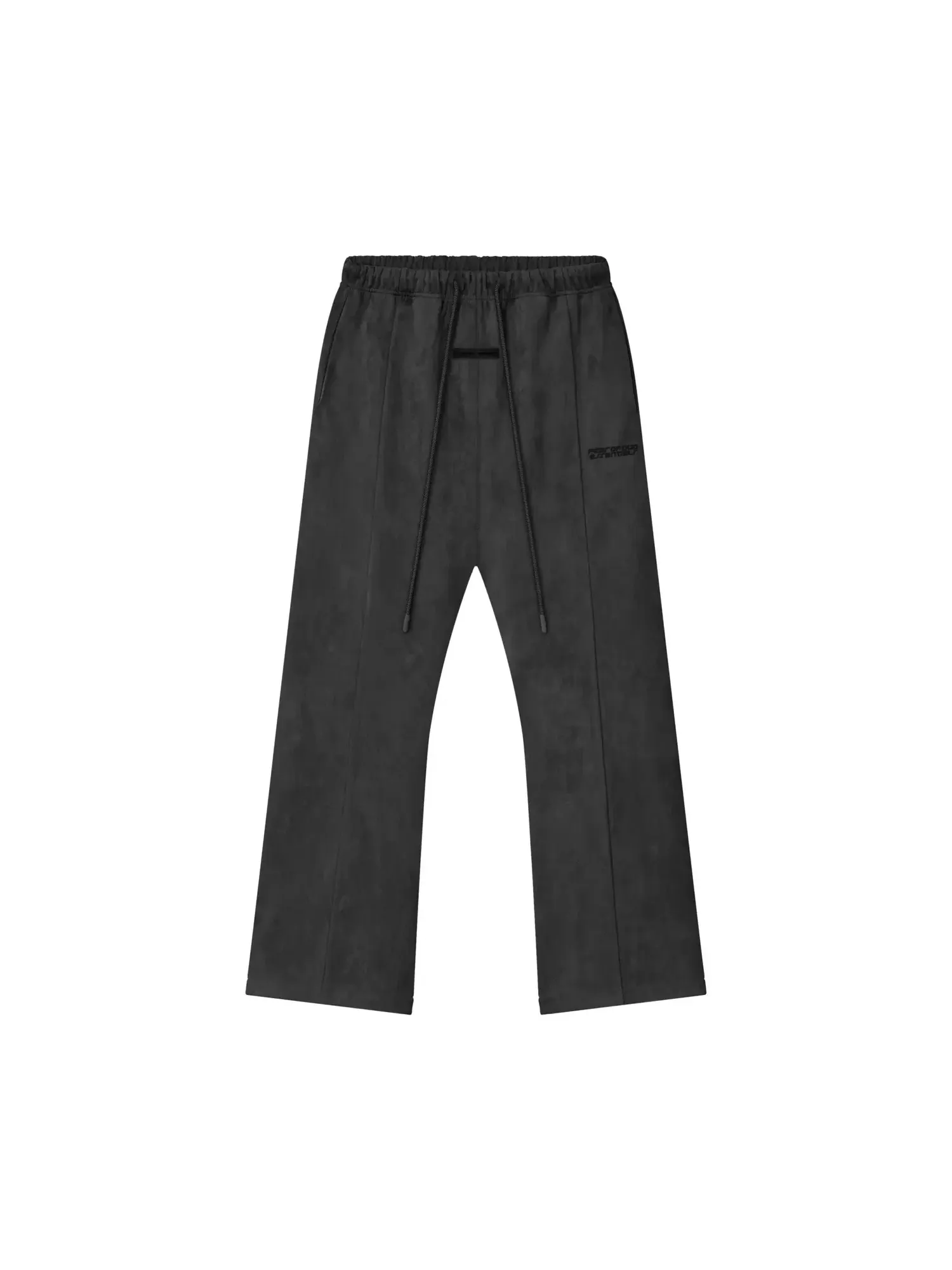 Спортивные брюки-клеш из замшевого флиса Fear of God Essentials — изображение 1 из 2, серый