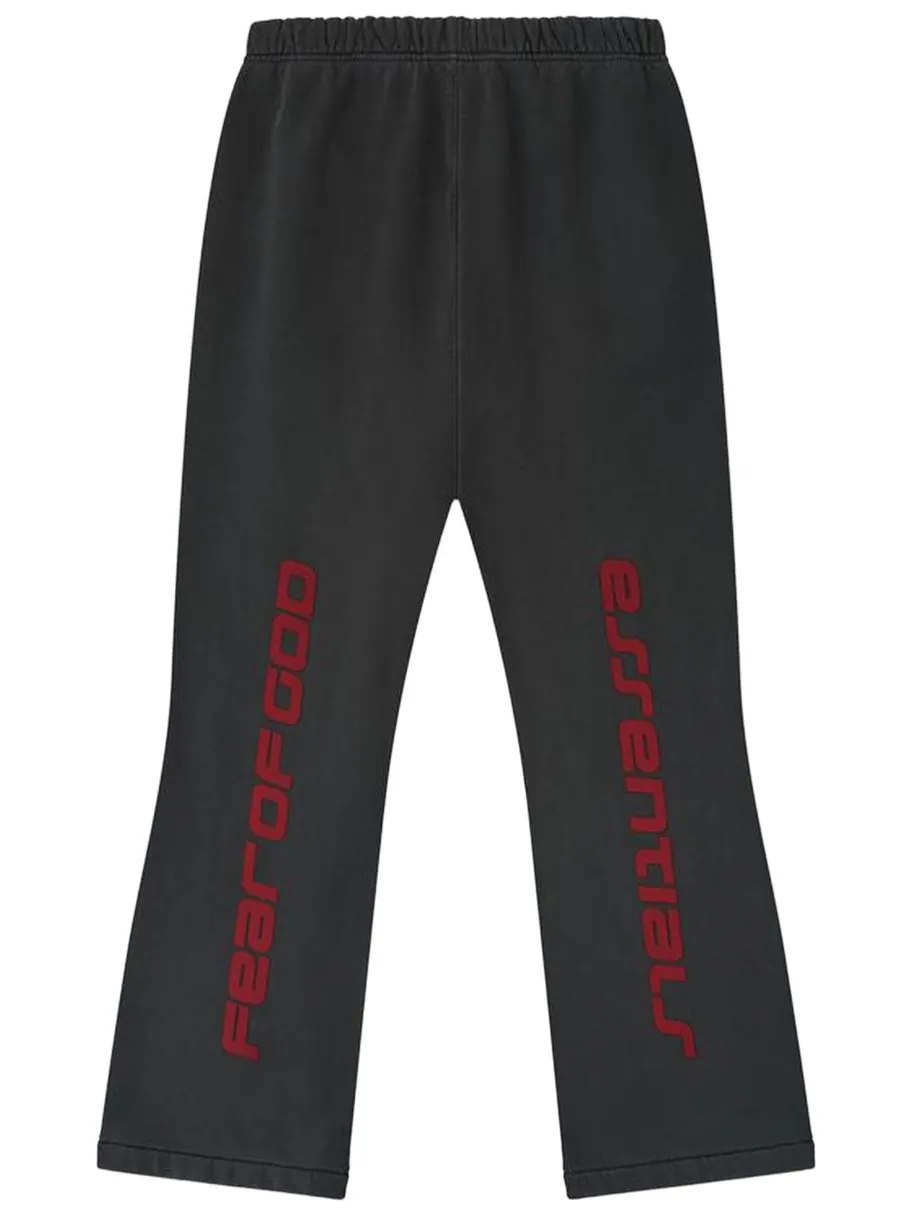Спортивные брюки-клеш из плотного флиса Fear of God Essentials — изображение 2 из 2, серый