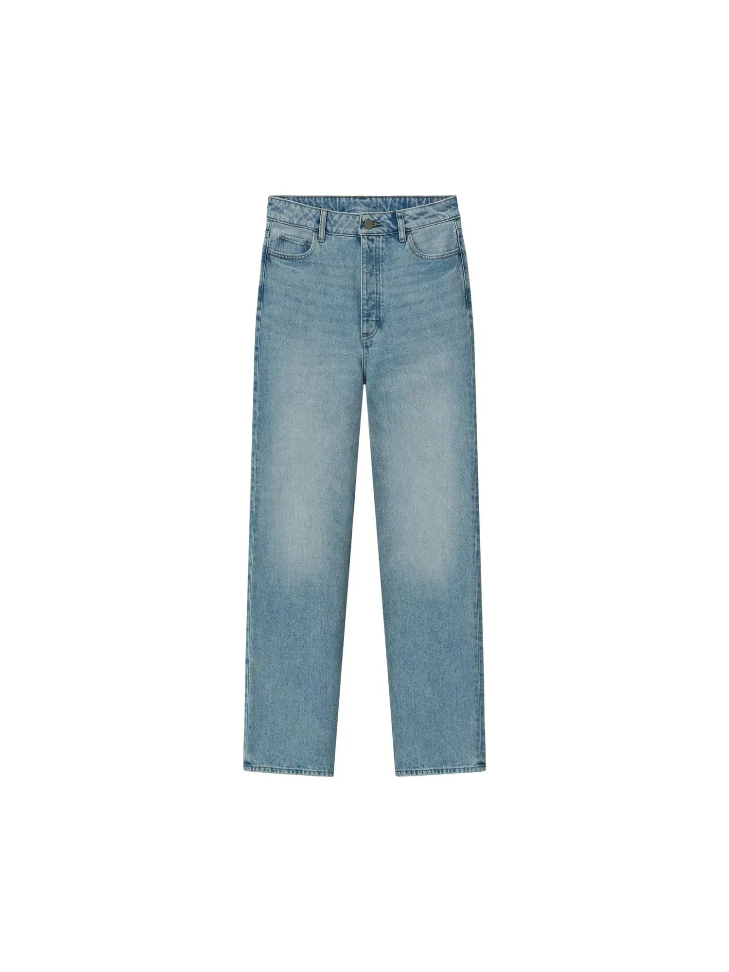 Джинсы прямого кроя Fear of God Essentials Denim Straight Leg Jeans — изображение 1 из 2, классический синий