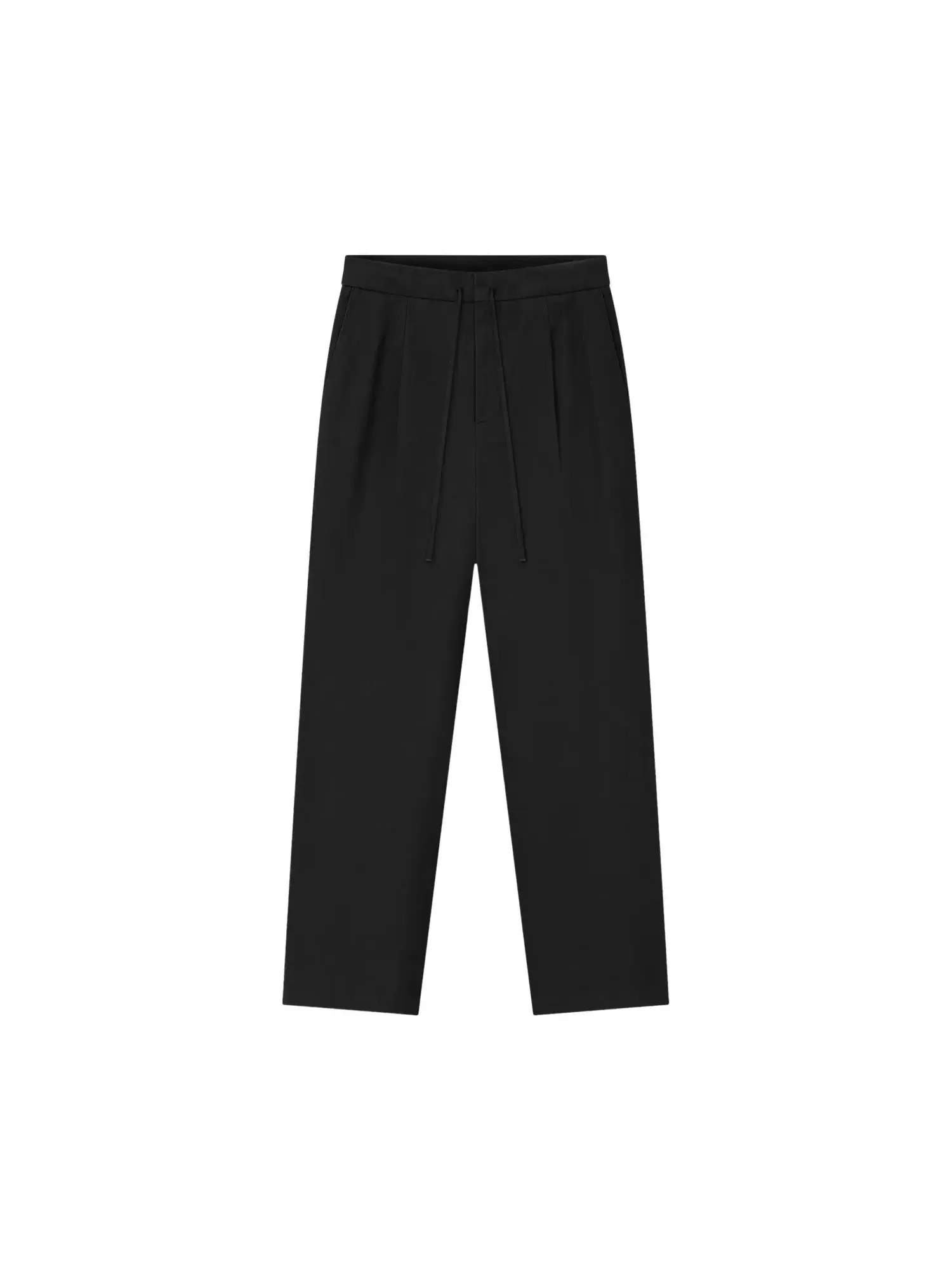Брюки Fear of God Essentials из хлопчатобумажной ткани со складками спереди — 1