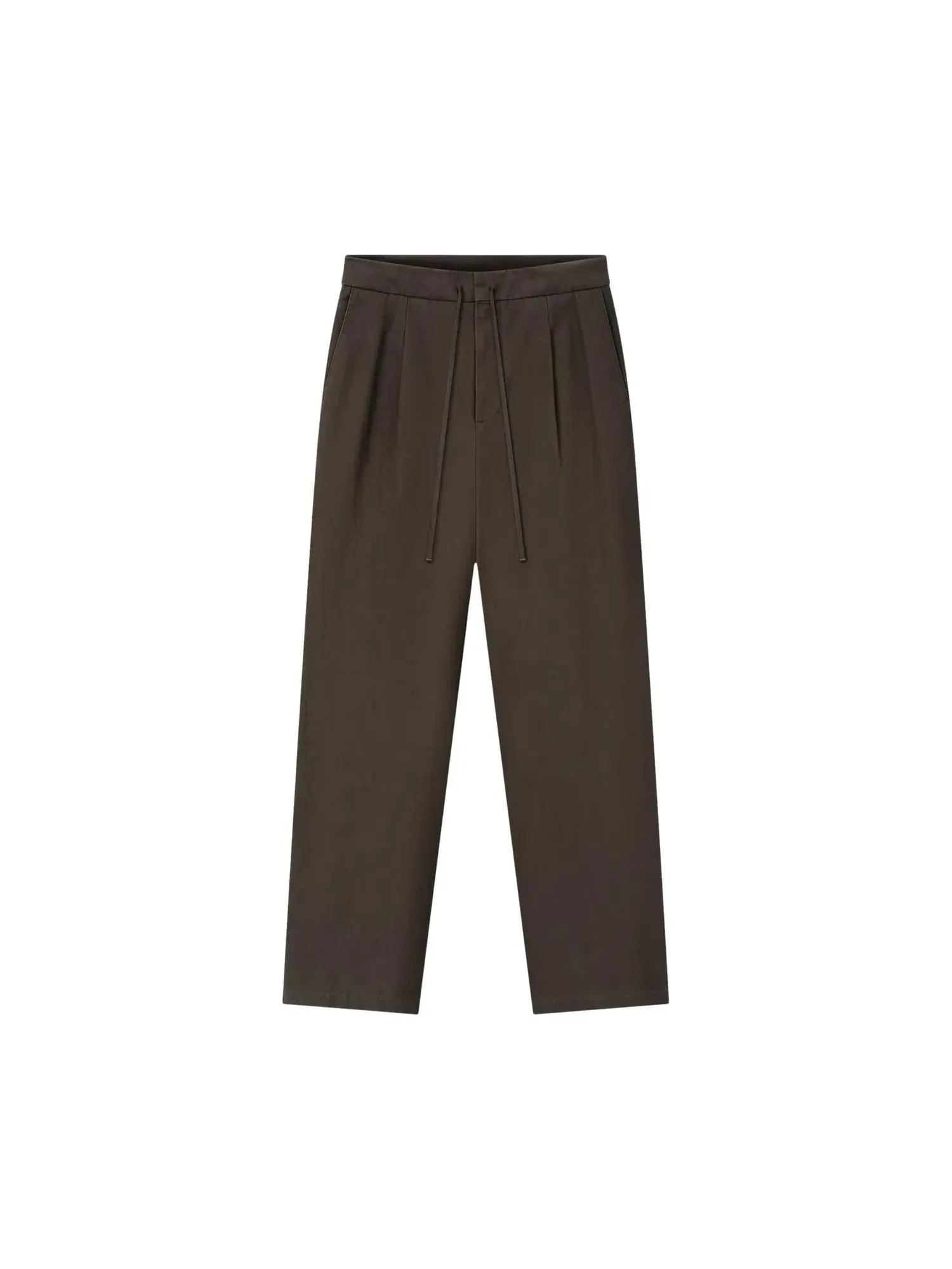 Брюки Fear of God Essentials из хлопчатобумажной ткани со складками спереди — 1