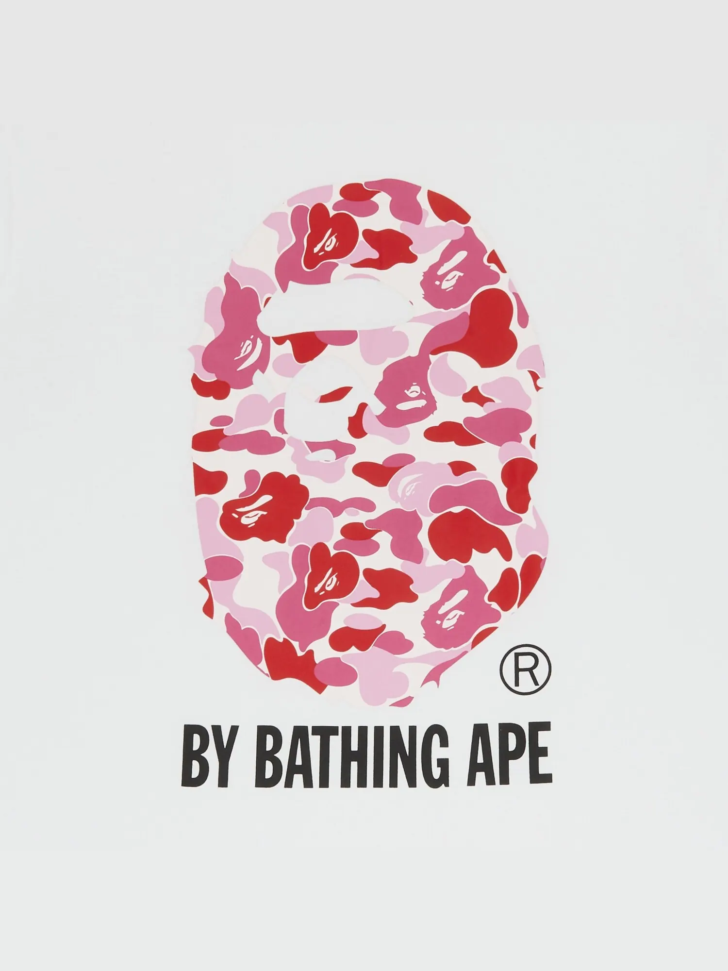 Футболка BAPE ABC By Bathing — изображение 3 из 3, белый/розовый