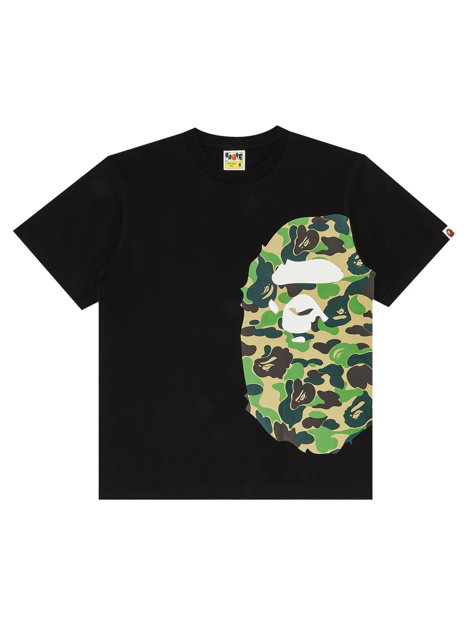 BAPE Футболка ABC Side Big Ape Head — изображение 1 из 3, зеленый