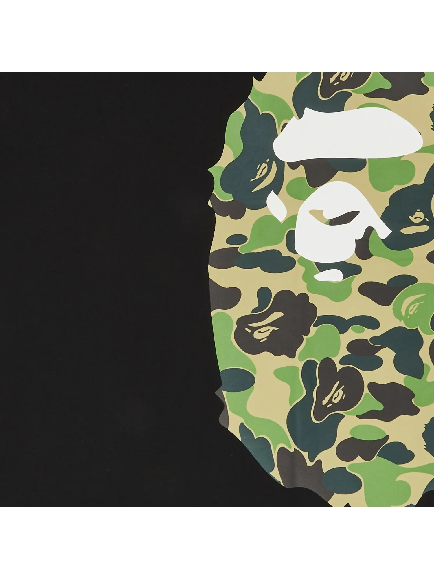 BAPE Футболка ABC Side Big Ape Head — изображение 3 из 3, зеленый