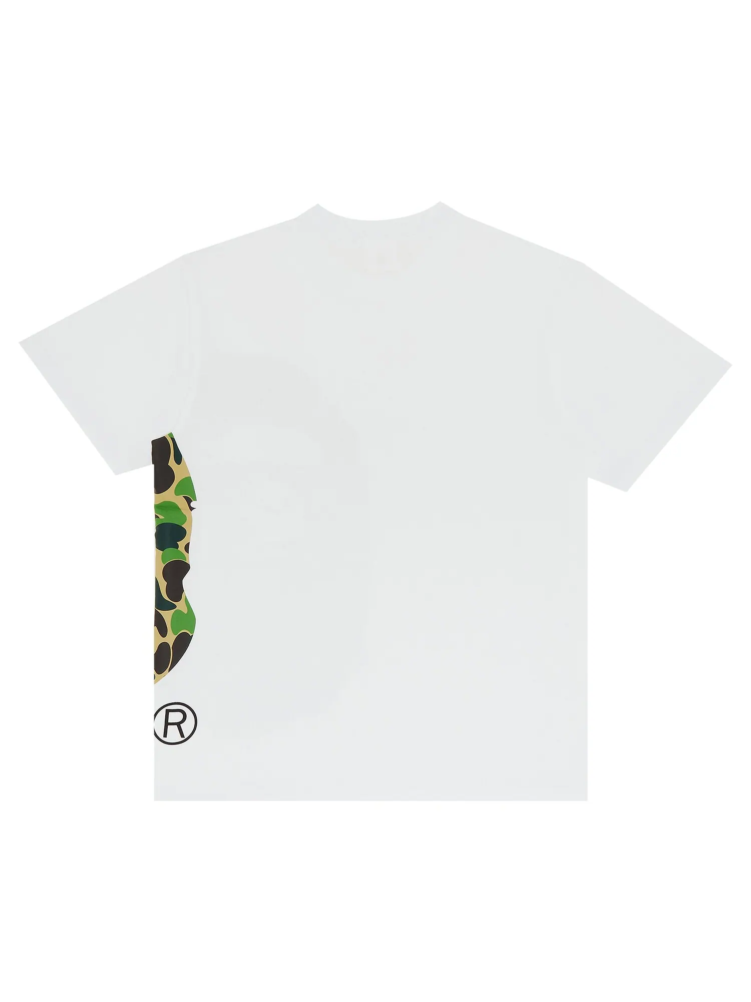 BAPE Футболка ABC Side Big Ape Head — изображение 2 из 3, белый/зеленый