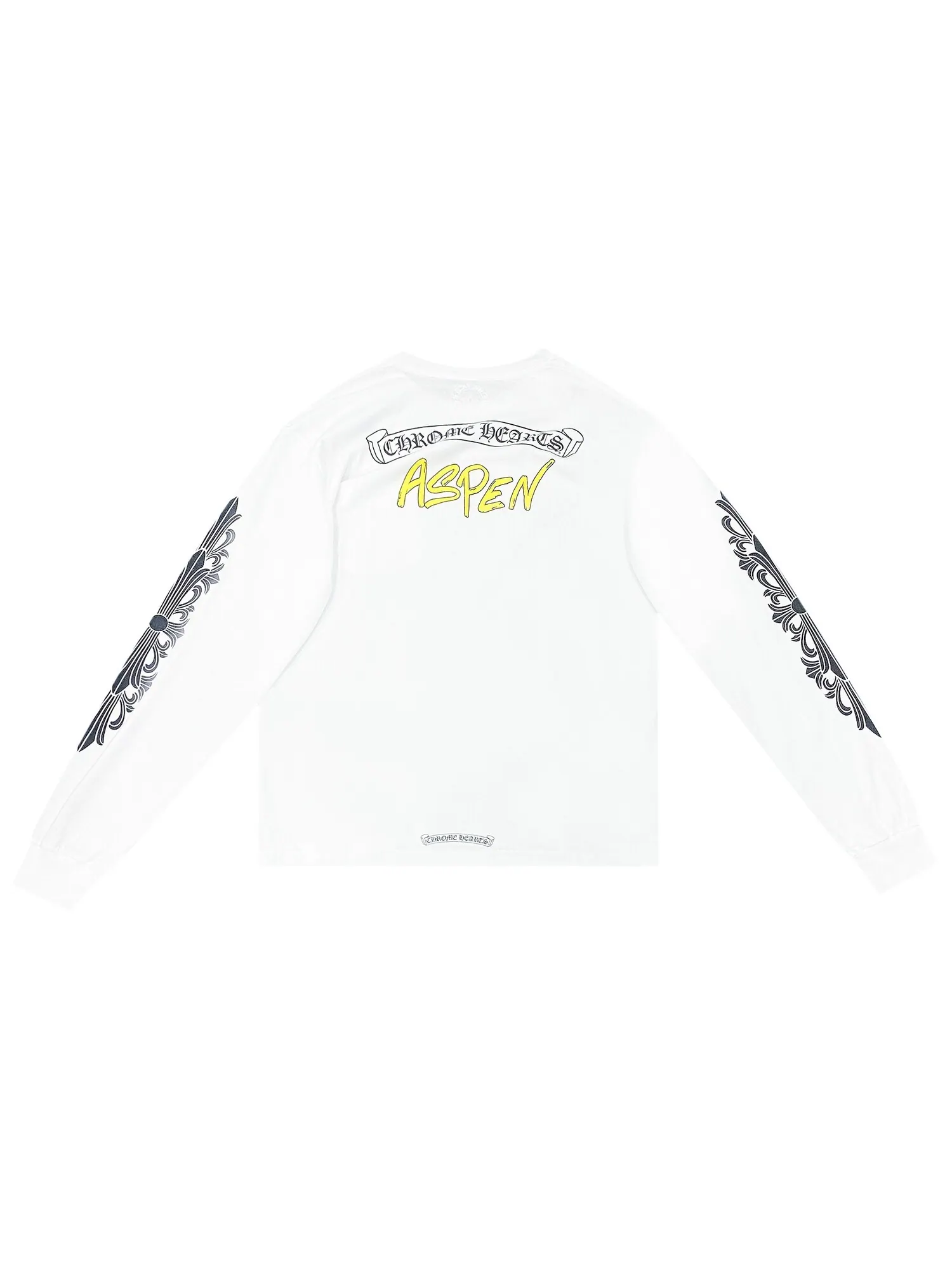 Рубашка Chrome Hearts Aspen с длинными рукавами и цветочным принтом — изображение 2 из 2, белый