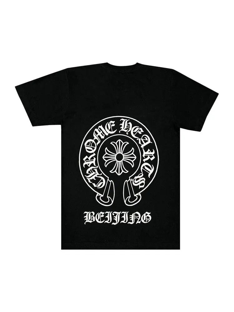 Футболка Chrome Hearts Beijing Exclusive Horseshoe Logo Pocket T-Shirt — изображение 2 из 2, черный