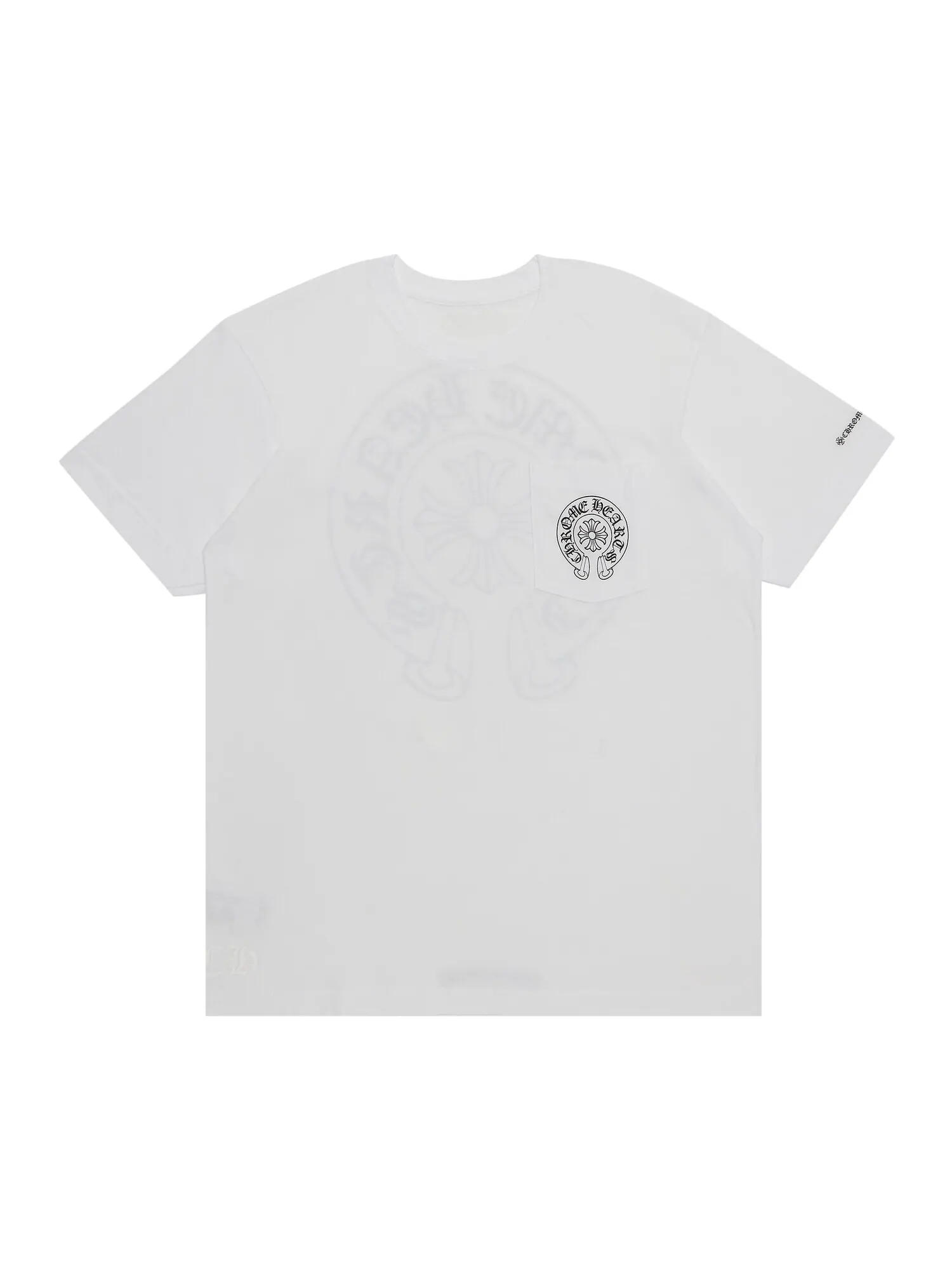 Футболка Chrome Hearts Horseshoe с карманами и логотипом