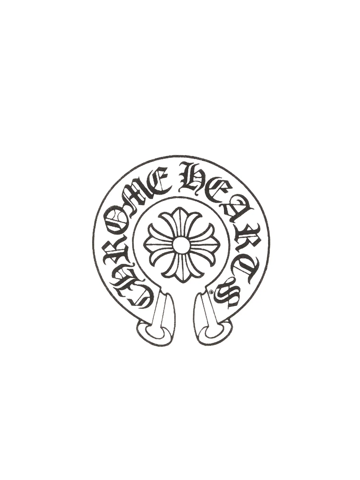 Футболка Chrome Hearts Horseshoe — изображение 3 из 3, белый