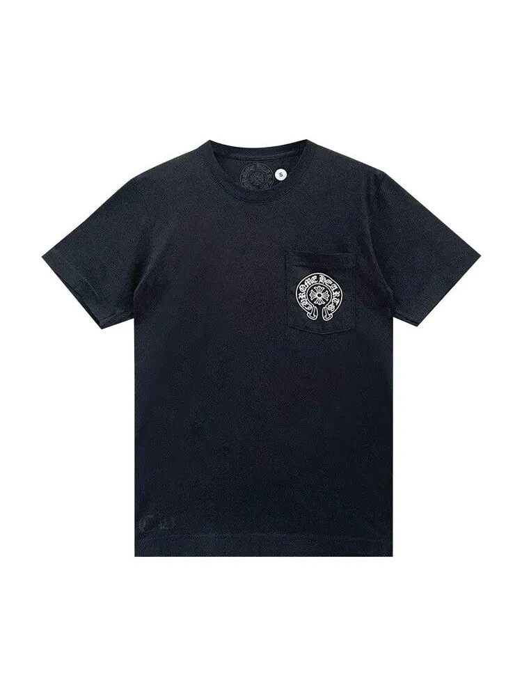 Футболка Chrome Hearts Las Vegas Exclusive Horseshoe Logo Pocket T-Shirt Black