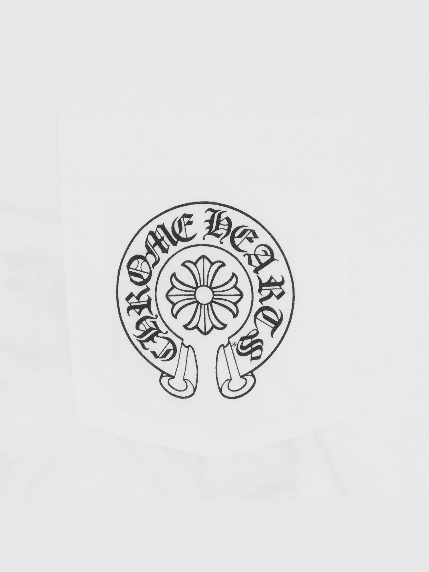 Футболка Chrome Hearts, с подковой — изображение 3 из 3, белый