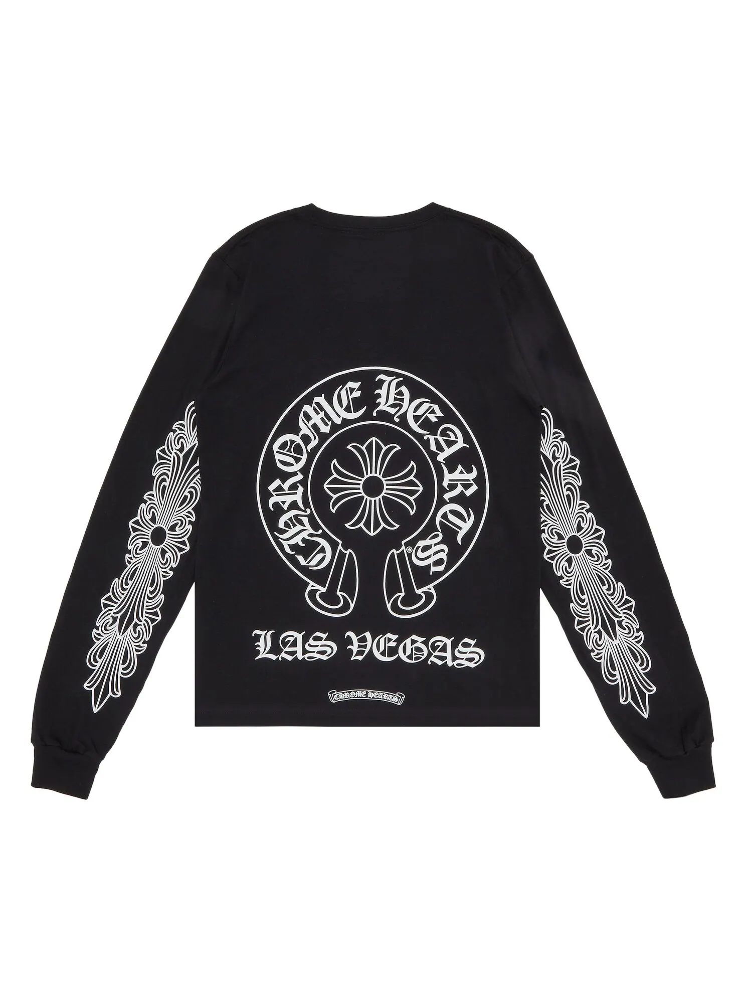 Эксклюзивная футболка с длинным рукавом Chrome Hearts Las Vegas — изображение 2 из 3, черный