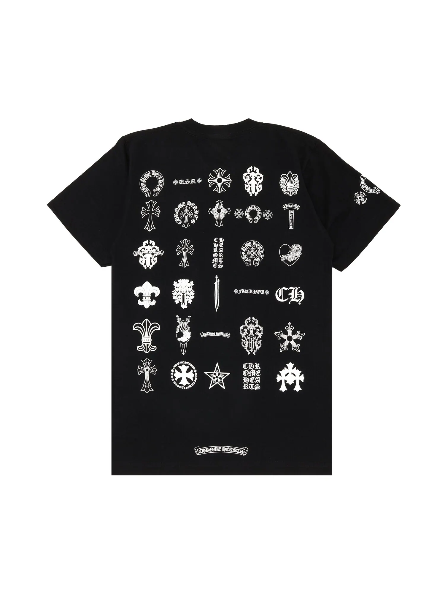Футболка с логотипом Chrome Hearts — изображение 2 из 3, черный