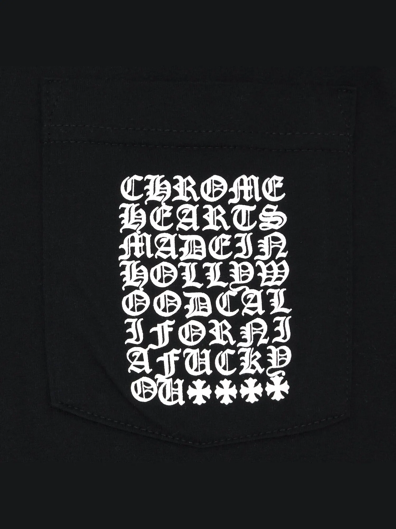 Футболка с логотипом Chrome Hearts — изображение 3 из 3, черный