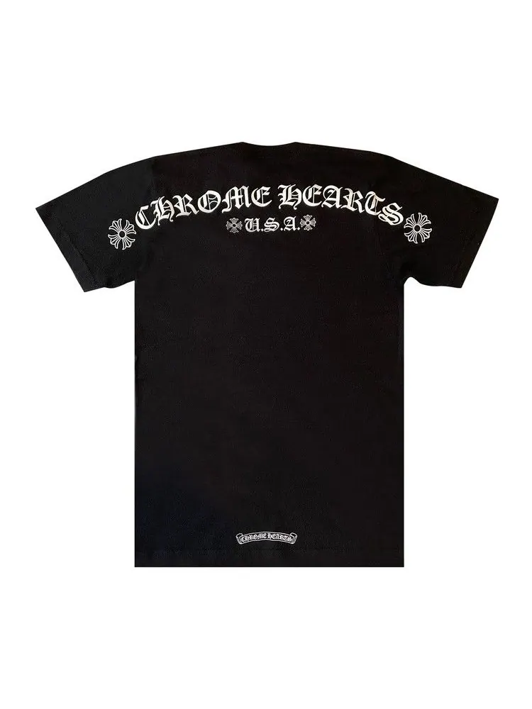 Футболка Chrome Hearts Scroll Logo Pocket Tee — изображение 2 из 2, черный