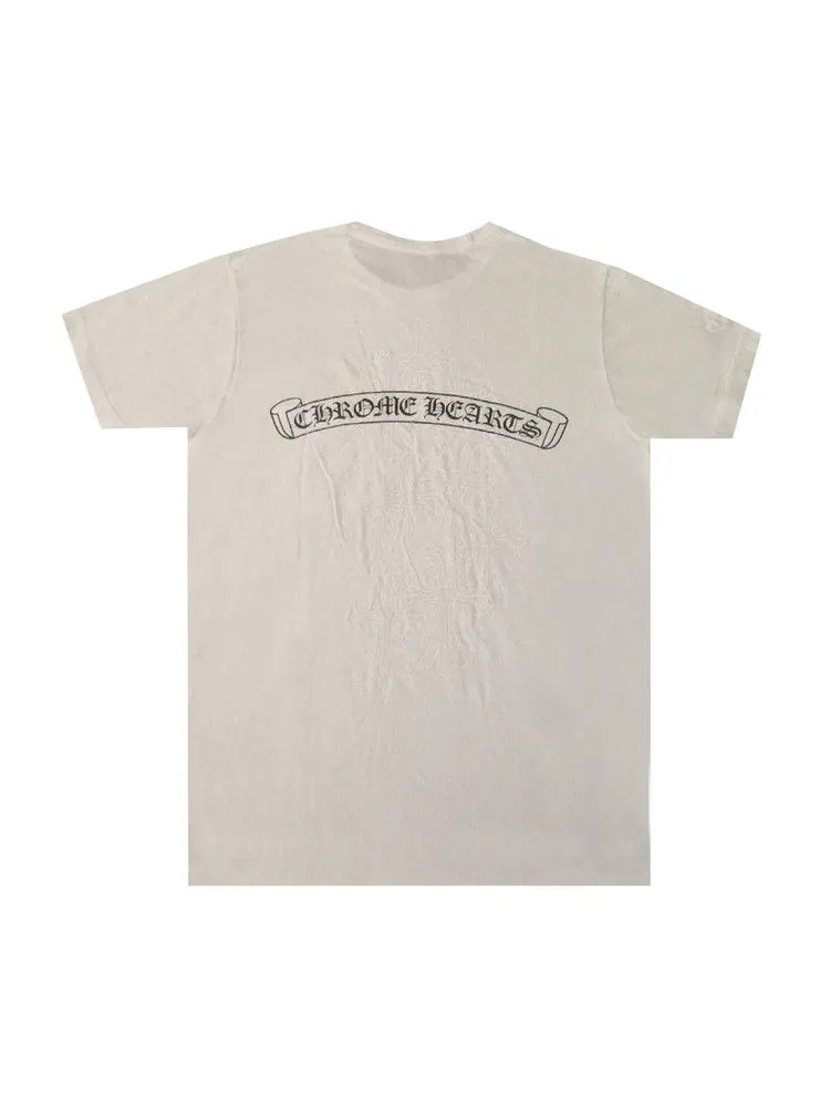 Футболка Chrome Hearts Vertical Logo Pocket Tee 'White' — изображение 2 из 2, белый